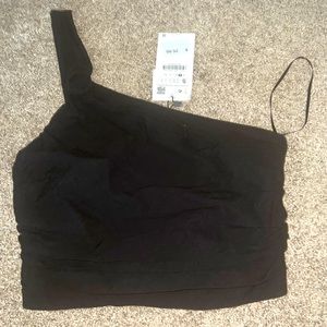 Zara brand new one shoulder crop top